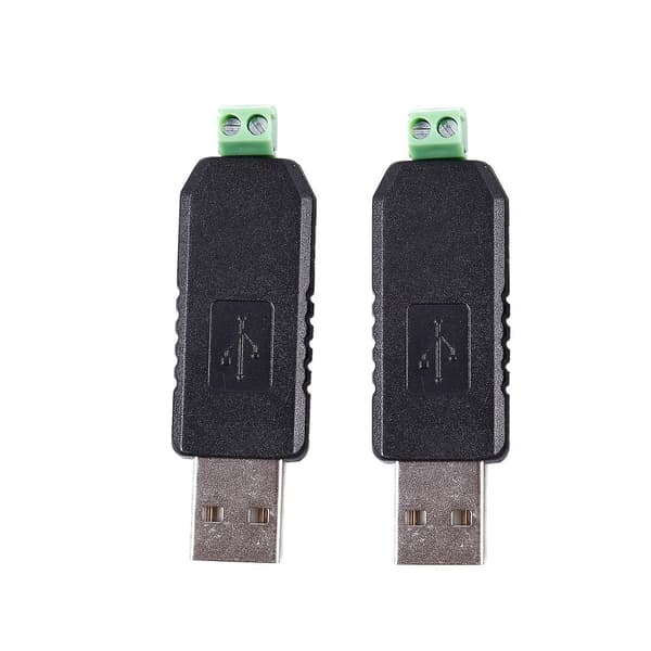 2x PC USB til RS485 -485 interfacekonverter Serieadapter kompatibel + PLC