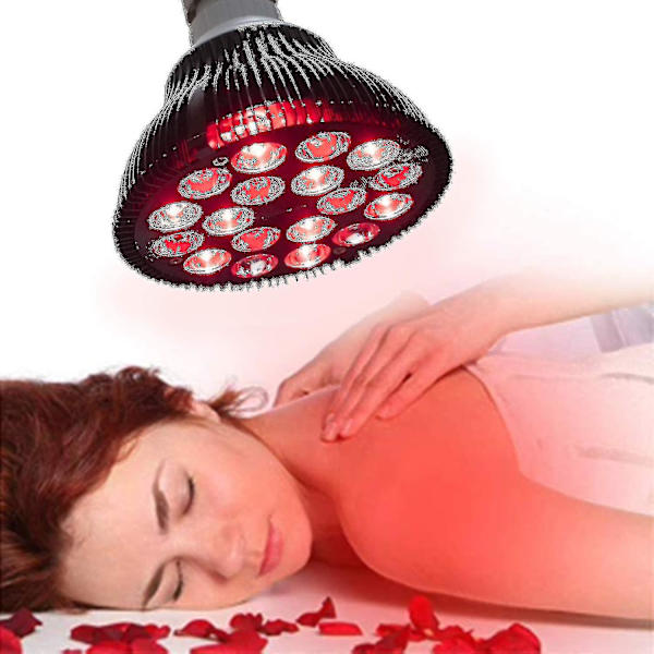 Punainen Valoterapia Lamppu, Wolezek 36w 18 Led Infrapunainen Valoterapia Laite, 660nm Punainen Ja 850nm Lähellä Infrapunainen Combo Punainen Valolamppu - Aespa