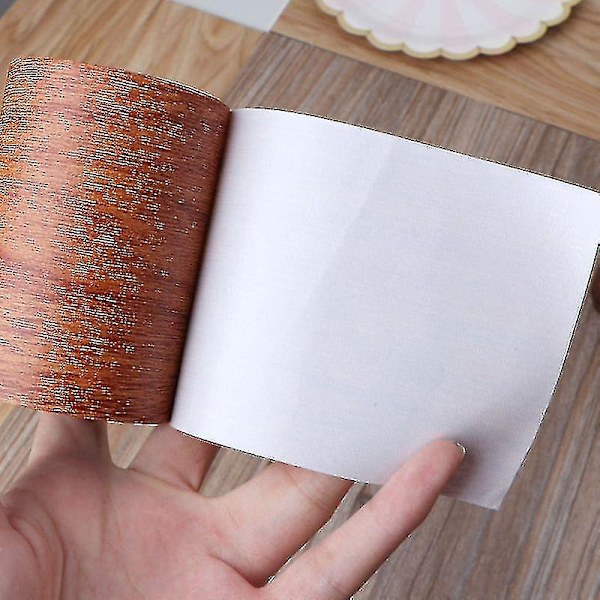 3\" X15#39; Realistisk träådring reparationstejp lapp trä texturerad självhäftande tejp
