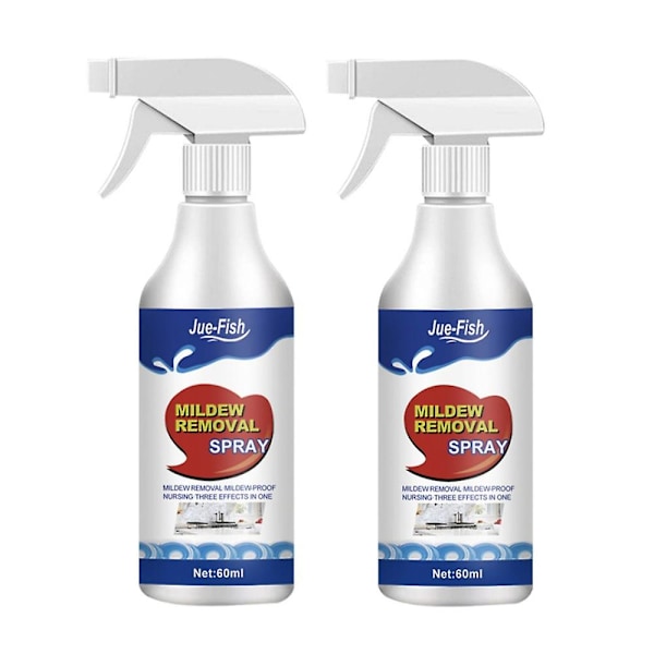 2 stk Muggsopprenser Skum Muggsopp Deodorant Dekontamineringsspray Skum Muggsopp Muggspray 60ml