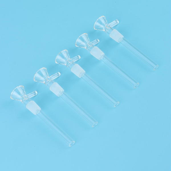 5 stk. Glasskål Glasstragt Adapter Håndlavet Klar Skålholder Transparent Glasstragt Skålholder