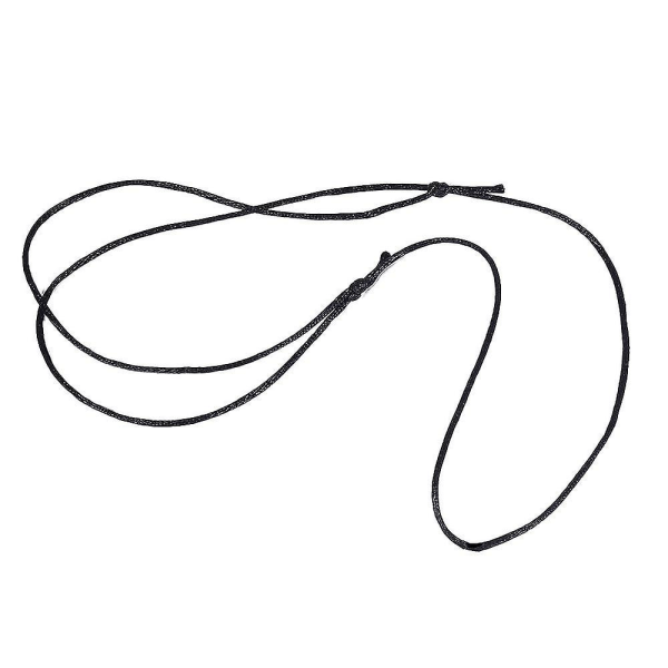 Satin Rattail polyestersnöre, 295 fot 2 mm svart pärlsnöre för makrame armband, smycken Makin