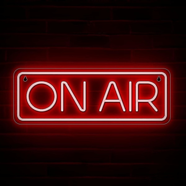 On Air Sign - Live On Air Neonskylt för Twitch, Tiktok, Youtube Streamers/spelare - Live Streaming/inspelning Light Sign \u2013 Red Cool Led Signs For S