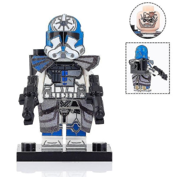 501st Legion Clone Trooper Army Set Mini Captain Rex Jesse And Echo Star Captain Rex 501st Clone Trooper Wars Figures Bricks