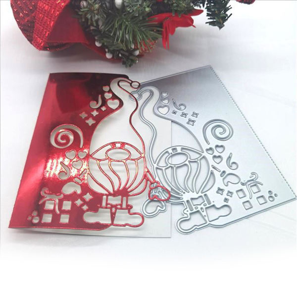 Jultomte Santa Metallskärningsform Stencil Diy Scrapbooking Album Papper