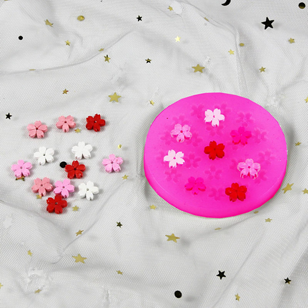 Krystal Epoxy Resin Diy Mini Blomsterform Dekoration Resin Silikoneform