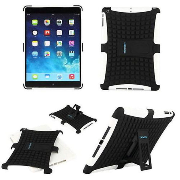 För iPad Mini 1:a generation Hybrid Stark Stöttålig Heavy Duty Vit Stativfodral