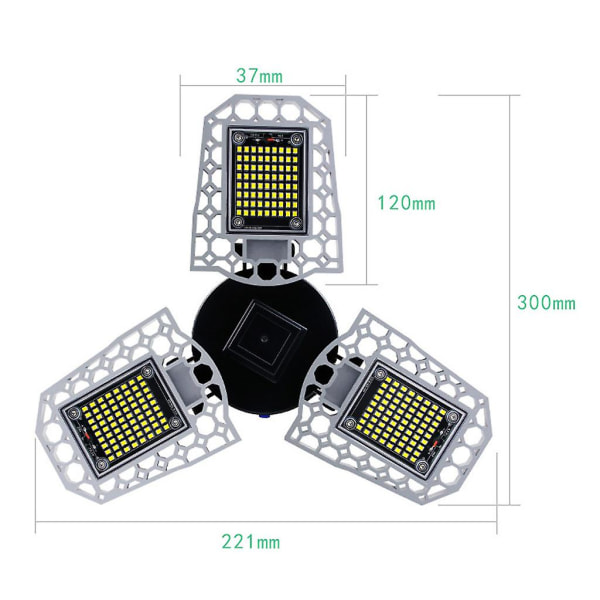 LED Meget Lys Garage Lampe Industri Lampe Vandafvisende Garage Lampe 80w