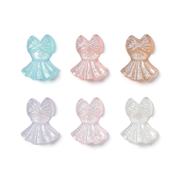 Bows Nail Charm Sløyfe Negledekorasjon Resin Neglekunstdekorasjoner Krystall