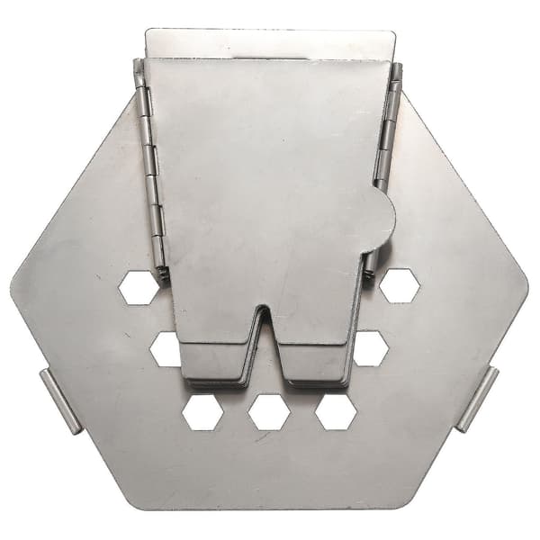 Utomhus Campingspis Mini Fällbar Hexagonal Vedspis Rostfritt Stål Bärbar Öppen spis Matlagning