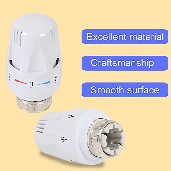 4 kpl termostaattiventtiili termostaattinen venttiilipatterin pään vaihto patteriventtiili termostaattinen patteriventtiili M30 X 1.5 termostaattinen pääpatteri Fo