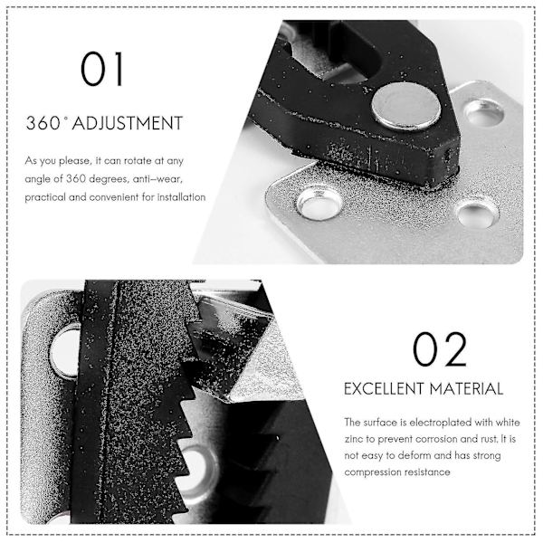 2 st Soffa Sektions Möbel Koppling Joint Snap Alligator Stil