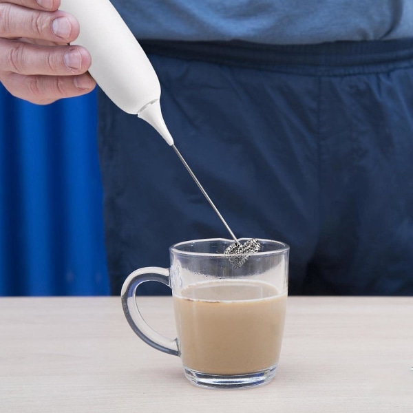 Genopladelig mælkeskummer håndholdt, elektrisk kaffepiske drikkeskum mixer, mini håndmixer bærbar drikkesmixer og mælkeskummer stav