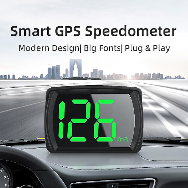Hud Digital Hastighetsmätare Head Up Display Bil Elektronik Tillbehör Stor Font Hastighet För Lastbilar, Elektriska Scootrar, Motorcyklar
