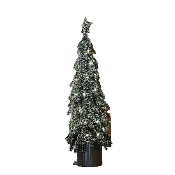 Flocking Artificial Christmas Tree Desktop Cedar Christmas Tree