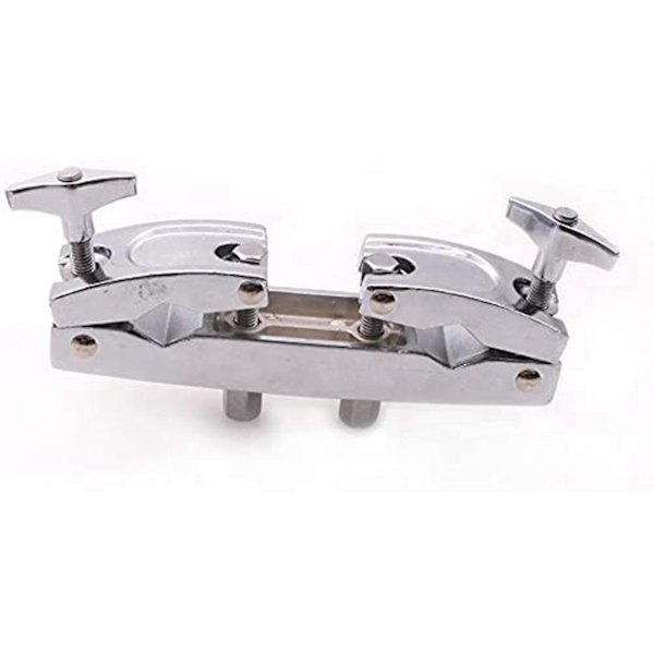 Trummskruv 2 Hål Silver Multi Clamp För Trummor Cymbaler Musikinstrumentdelar