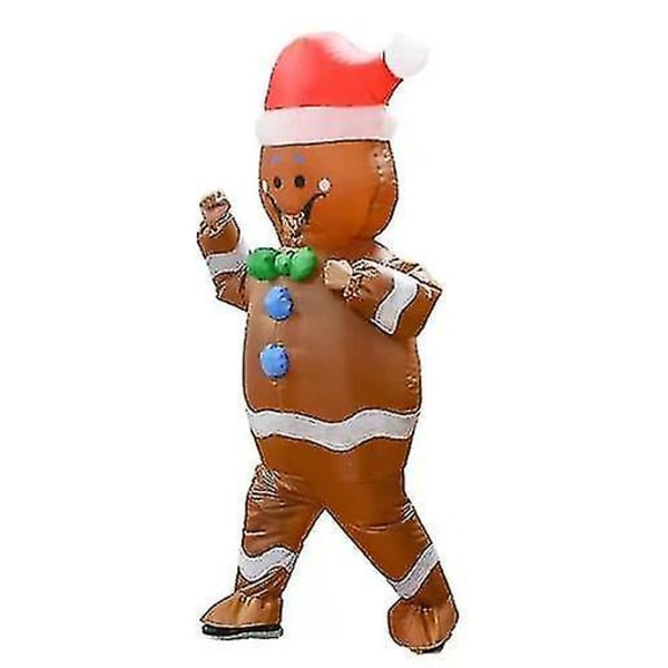Cosplay Maskot Morsom Oppblåsbar Kostyme Julenissen Snømann Tre Julekarneval Party