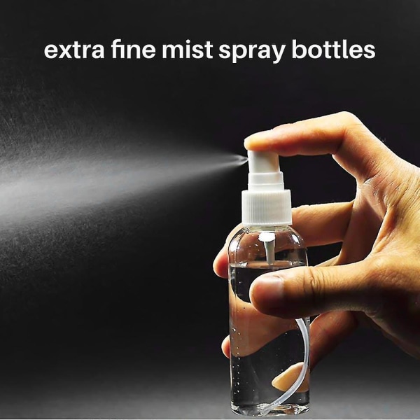 24 stk. 20 ml Transparente Tomme Sprayflasker Bærbare Genopfyldbare Fine Mist Sprayflasker