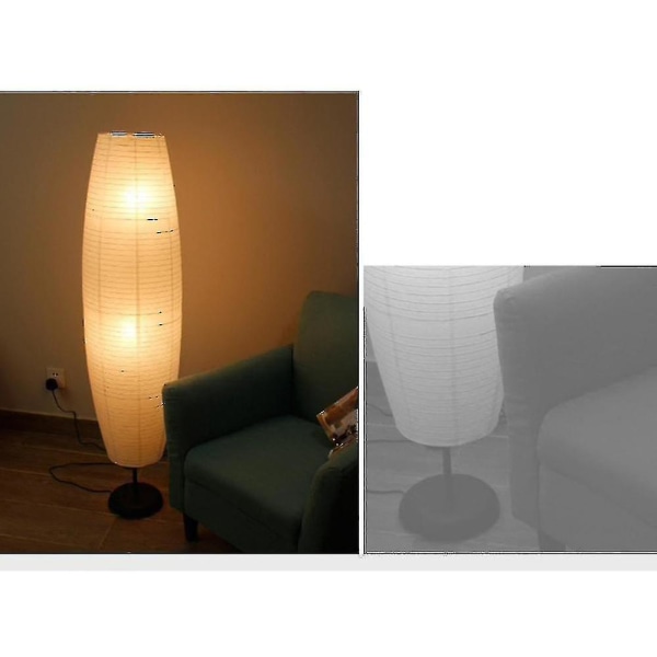 Rispapper Golvlampa Creative Tall Lamp Lights Living Only Lampskärm