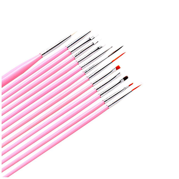 10-pack Nagelgel-set Nagelkonst Dekoration Punktpen Manikyr Konst Borstar Verktyg