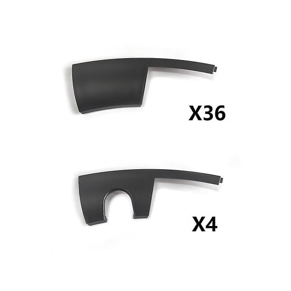 20 tums cover Trim kompatibel med modell Y navkapslar kompatibla fälgskydd Exteriörtillbehör (svart)