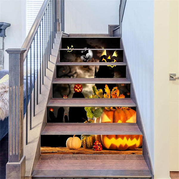 Halloween-trappdekaler sovrum vardagsrum tapet