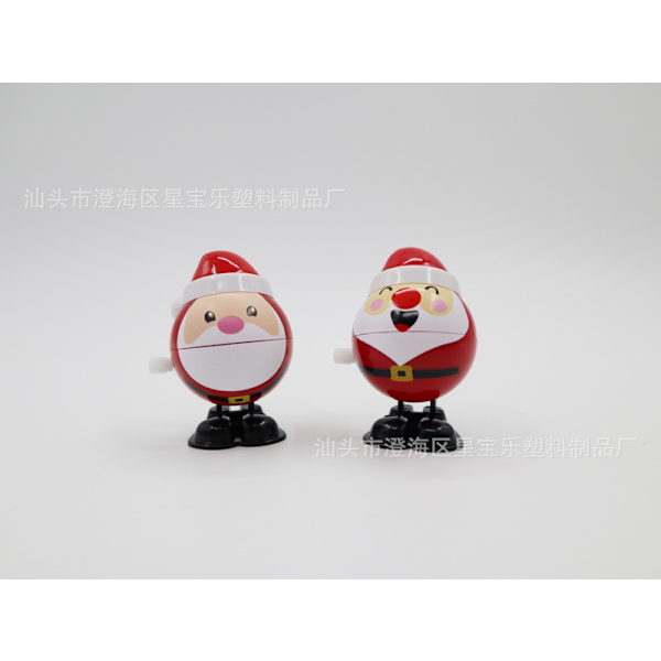 Vind-upp leksaker för barn, Vind-upp gående jultomte älg vind-upp leksaker, julklappar open mouth and dance santa claus