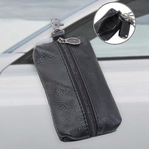 Unisex nyckelring plånbok väska nyckelhållare med nyckelring