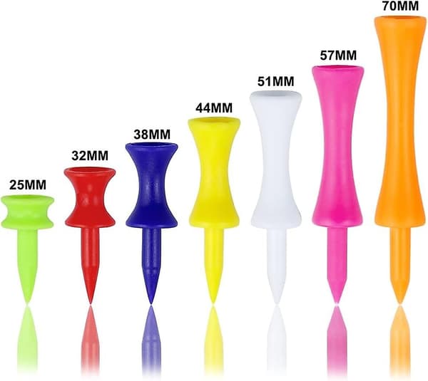 100 st 44mm/70mm Plastgolfte