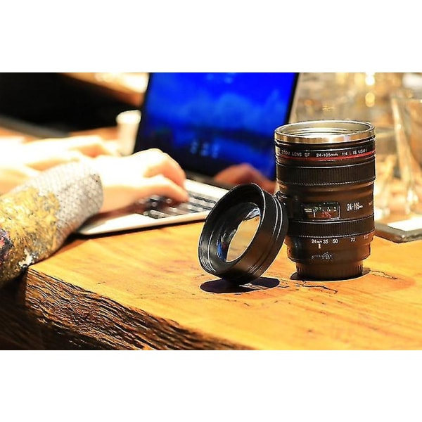 Kameraobjektiv Kaffe Krus, Kameraobjektiv Krus, Sjovt Foto Kaffe Krus Rustfrit Stål Objektiv Krus Termos Fantastiske Gaver Til Fotografer, Hjemmeartikler, Venner, Skole