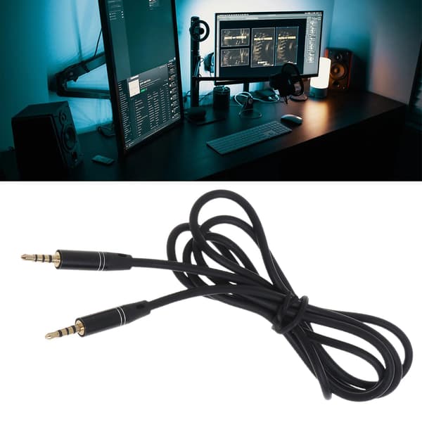 Stereo lydkabel Guldbelagt 2,5 mm lydkabel Han til Han stik Wire