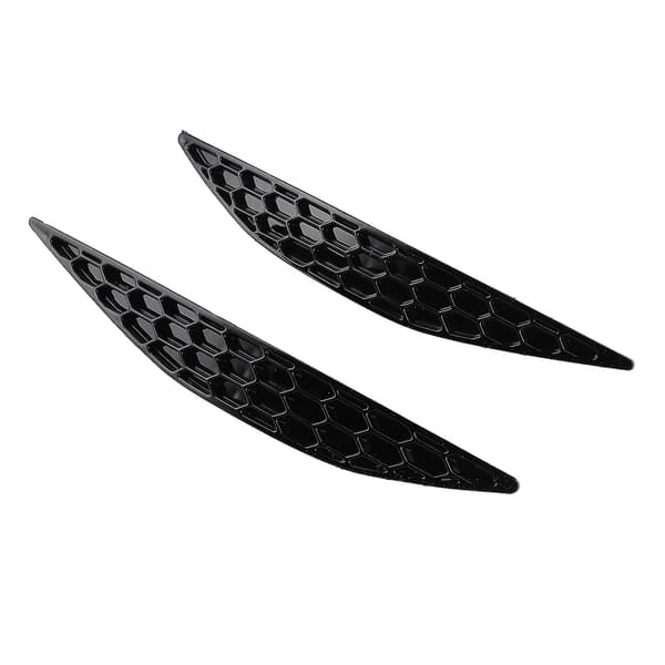 2 stk. Blank Sort Bagkofanger Reflektor Honeycomb Slet Sæt Passer Til Mk7 2013-2016