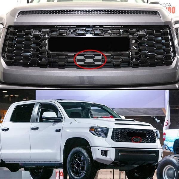 Bil Front Grill Pynt Radiator Sensor Cover Til 2018-2021 Radar Sensor Bil Dekoration 53141-3401