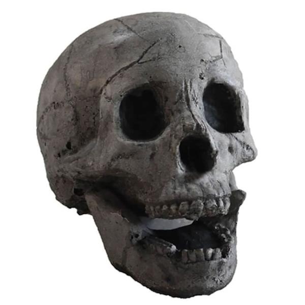 Gjenbrukbar skjelett flamme brannsikker harpiks for bål, peis, branngrop, halloween komfyr grill simulering hodeskalle rekvisitter