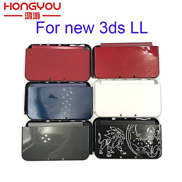 Høy kvalitet for New 3ds Ll New 3dsxl dekselhus deksel erstatning for New 3ds XL topp bakdeksel spillkonsoll red ll version
