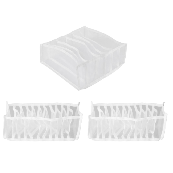 3pcs/set Underwear Bra Organizer Storage Box Drawer Closet Organizers Boxes For Underwear Scarfs So