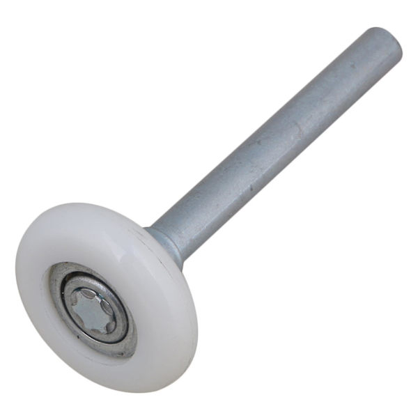 4 stk. forseglede kuglelejer nylon garageport ruller med 115 mm stamme