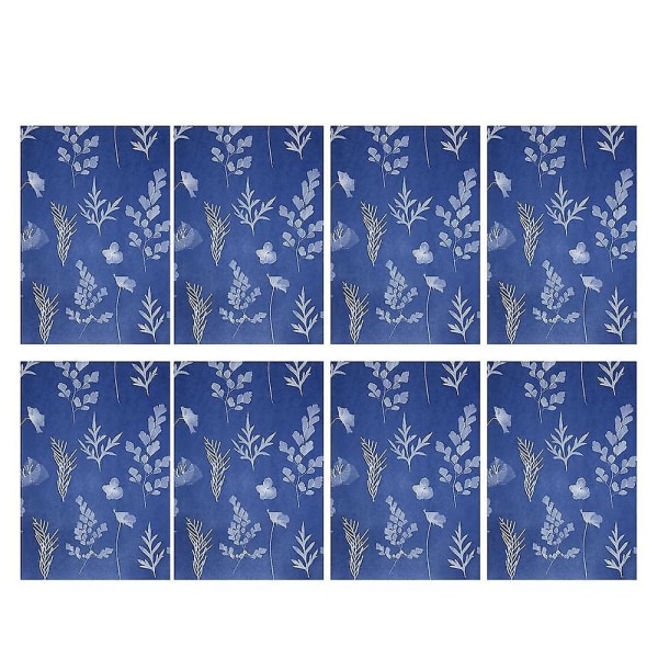 50 arks papirsett White Blues Sensitivitet solpapir gjør-det-selv-sol utskriftspapir (a4/8,27 x 11,69 tommer)