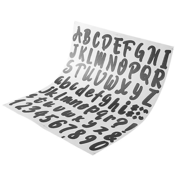 720 bitar 10 ark självhäftande vinyldekal, bokstavsnummerklistermärken för brevlåda, dörr