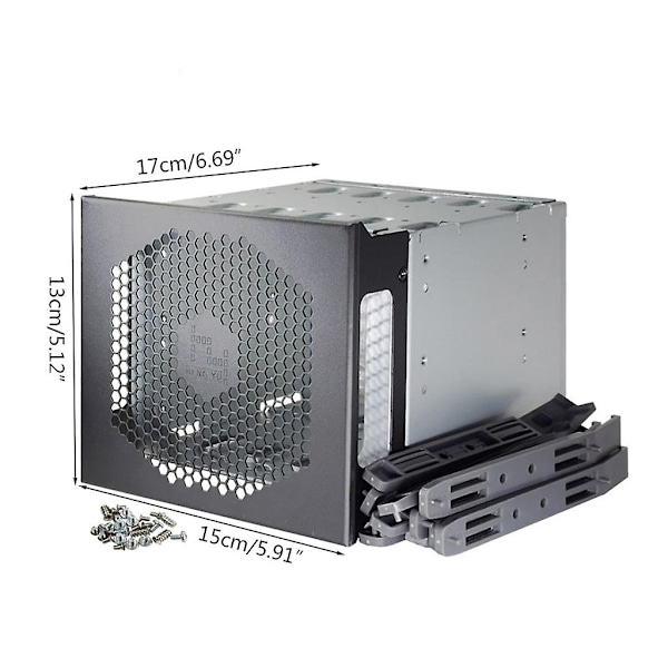 Rustfrit stål harddiskbakke rack Sata Hdd harddisk bur adapter beslag