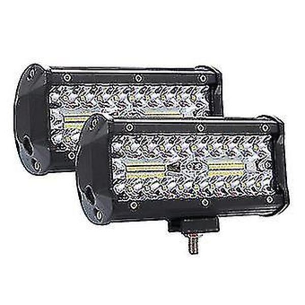 2 kpl työvalot Led 3 rivi 7\" Suuri kirkkaus nauha ajovalot