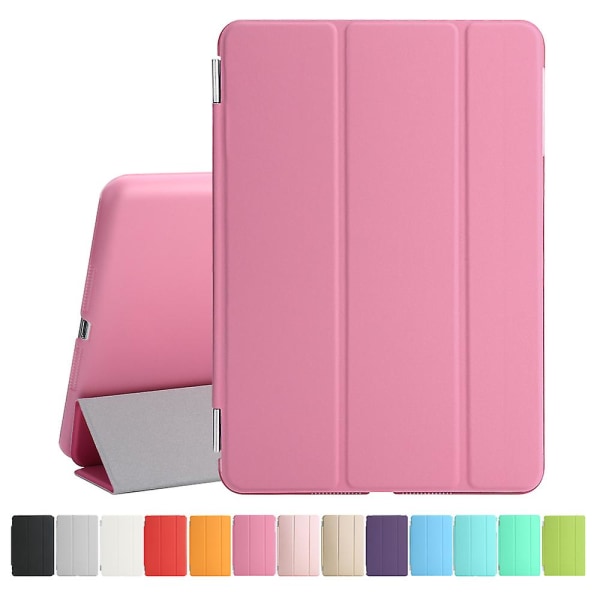 Smart Cover Case Pu Nahkainen magneettinen ohut suoja Ipad Minille 1 2 3 Pink