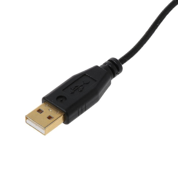 Forgyldt slidstærk nylon flettet linje USB-musekabel erstatningsledning til Razer Naga 2014 mus
