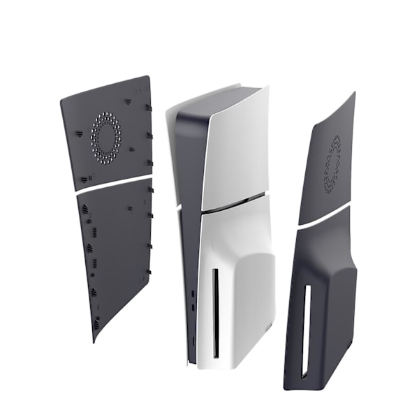 Ps5 Slim-skydd, Ps5 Slim-plattor med kylventil för Ps5 Slim Disc Edition, Ps5 Slim-tillbehör, utbytesfrontplatta, sidopaneler, skal