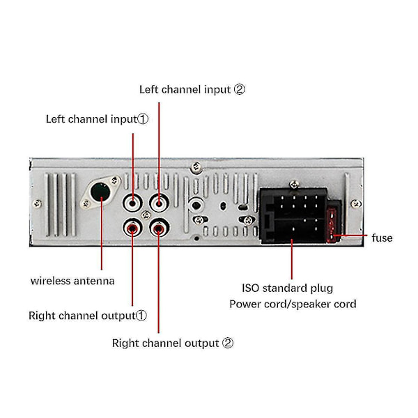 Dab-auton digitaalinen radiosoitin Bt 4.2 Auton audiosoitin Dab/dab+/fm-vastaanotin Tukee U-levyä ja Tf-autoa