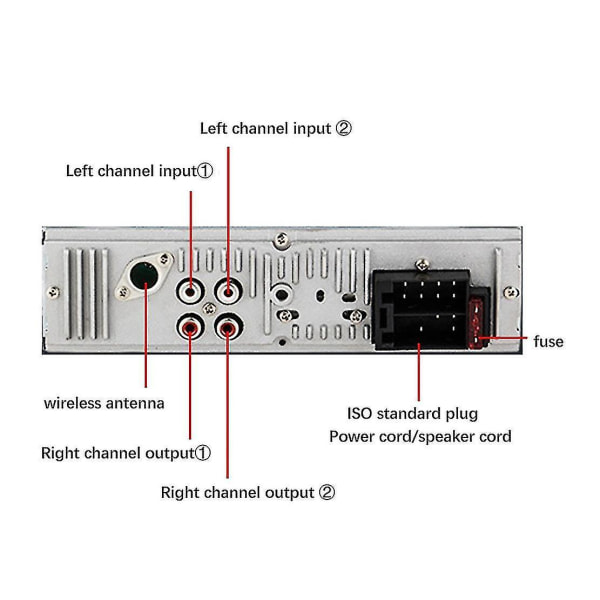 Dab Bil Digital Radio Player Bt 4.2 Bil Stereo Dab/dab+/fm Mottaker Støtter U Disk Og Tf Bil