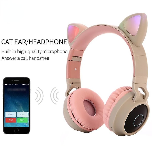 Trådløse Cat Ear-hovedtelefoner Bluetooth-headset