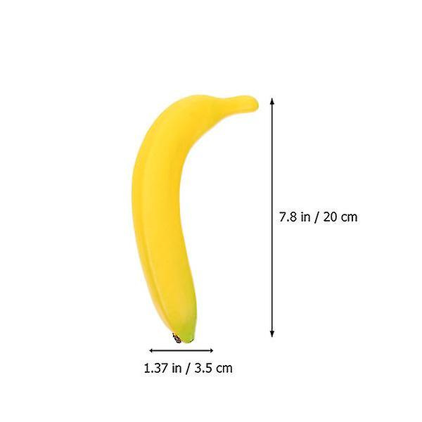 4 st husprydnader Livsliknande bananhantverk Levande bananfigur Falsk banan