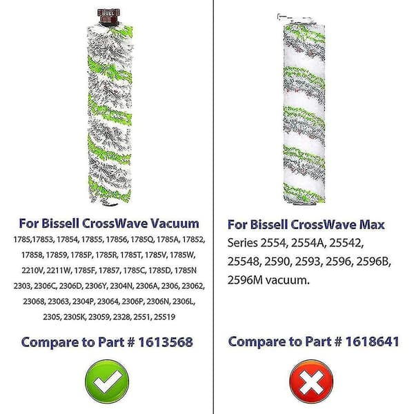 2-pack 2460 Multi-surface Pet Pro-borste för Crosswave Pet Pro 2306a & Crosswave 1785-serien, 161356