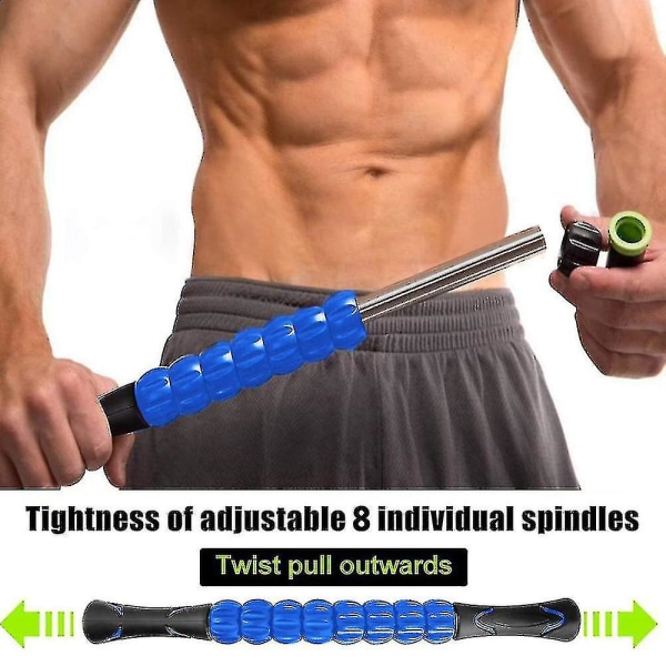 Muscle Roller Body Massage Stick -työkalu urheilijoille, lievittää arkoja